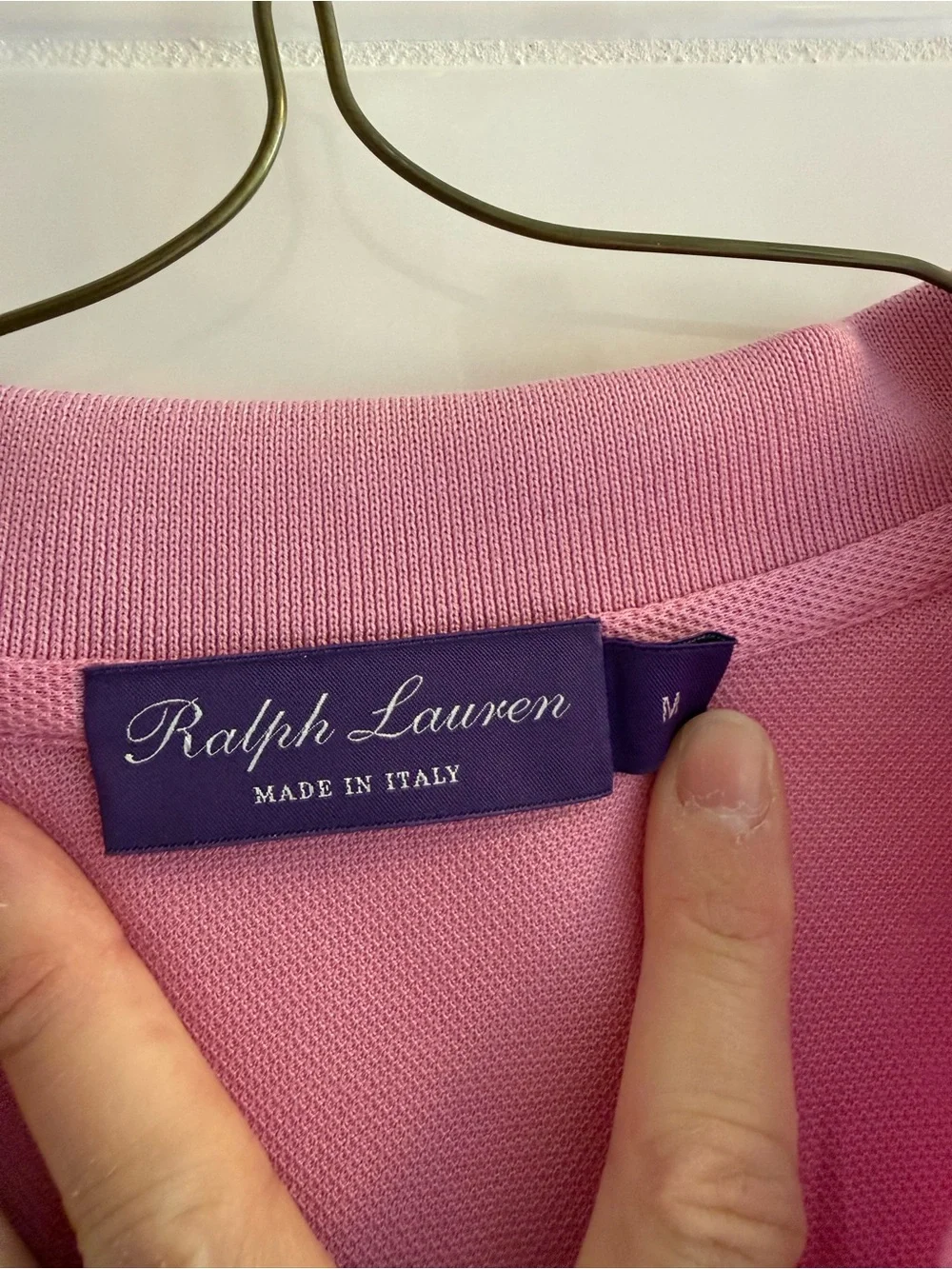 Ralph Lauren Purple Label Men’s Polo Shirt Size Medium Made in Italy